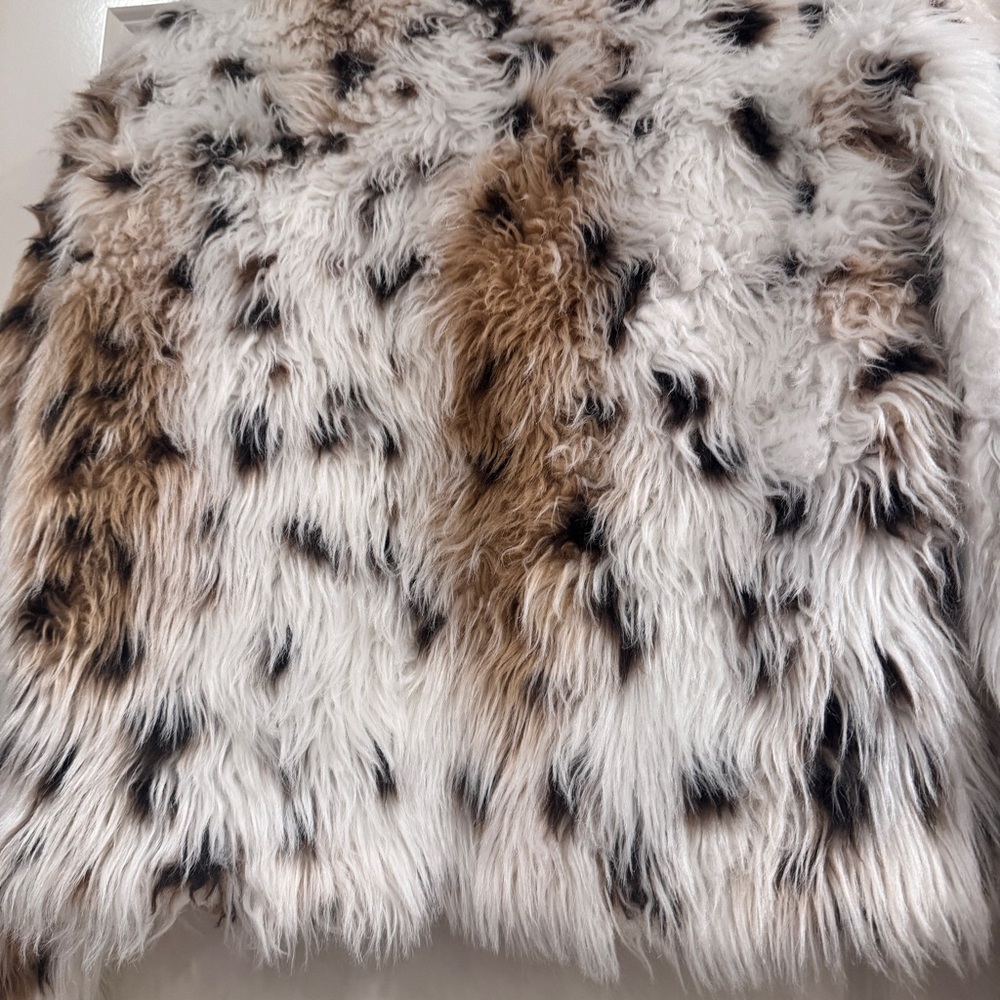 VELVET HEART Avril Leopard Snow Jacket Faux Fur Size Small with Clasps - Picture 14 of 16